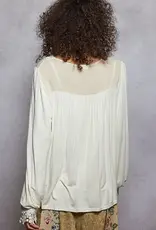 POL Clothing Floral Lace Top