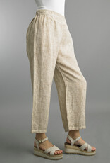 Tempo Paris Cropped Linen Pant
