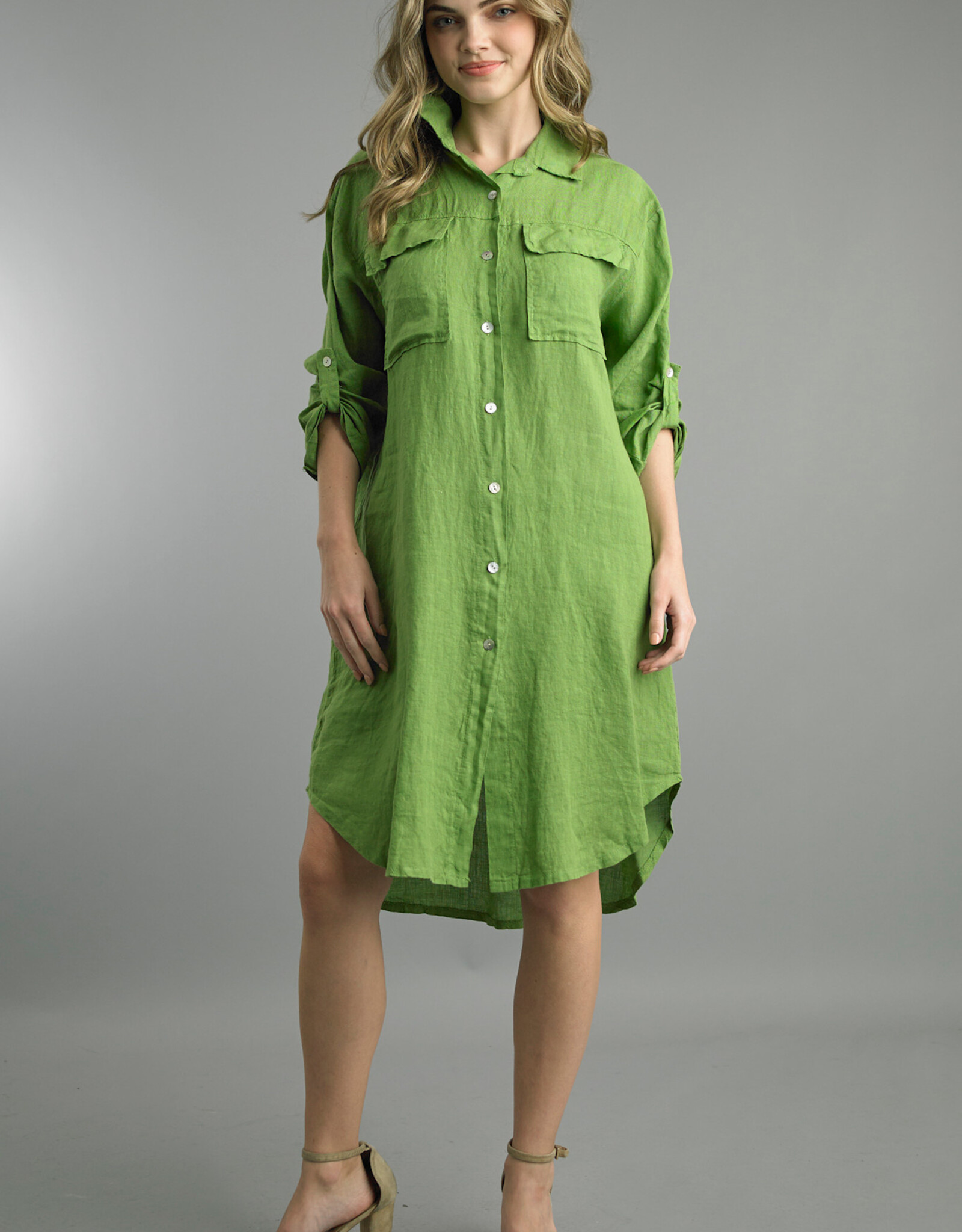 Tempo Paris Vibrant Pocket Shirt Dress