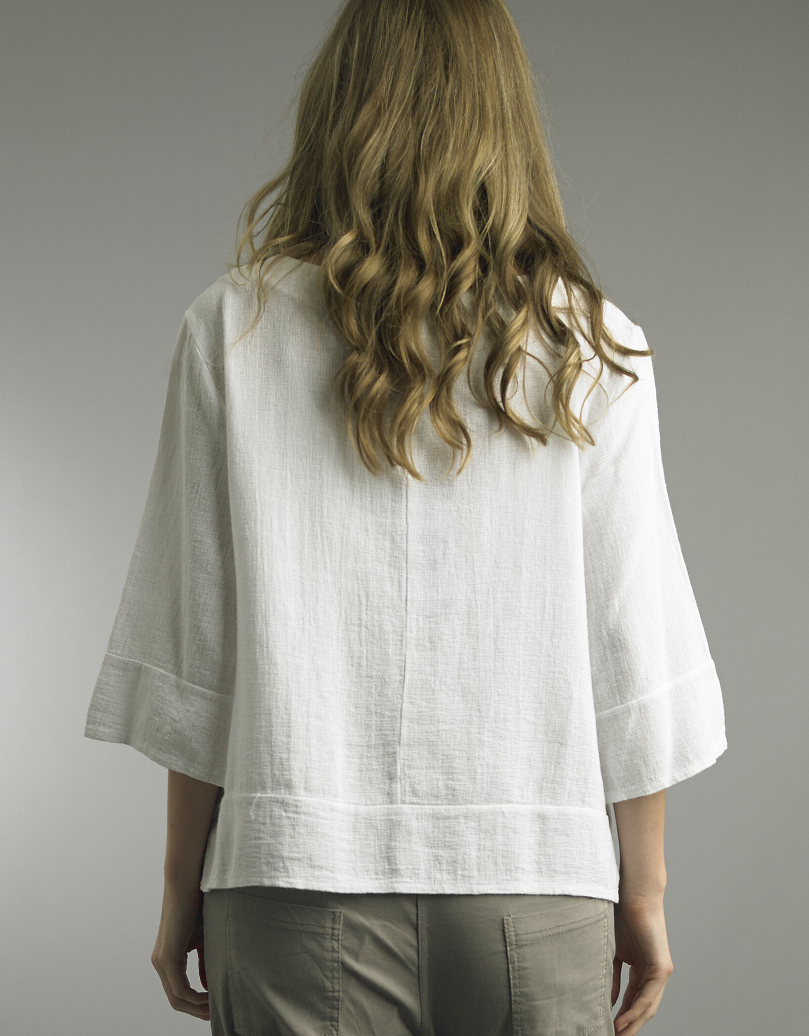 Tempo Paris 3 Button Linen Top