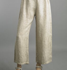 Tempo Paris Cropped Linen Pant