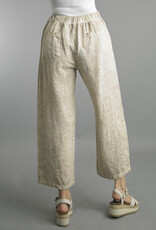Tempo Paris Cropped Linen Pant