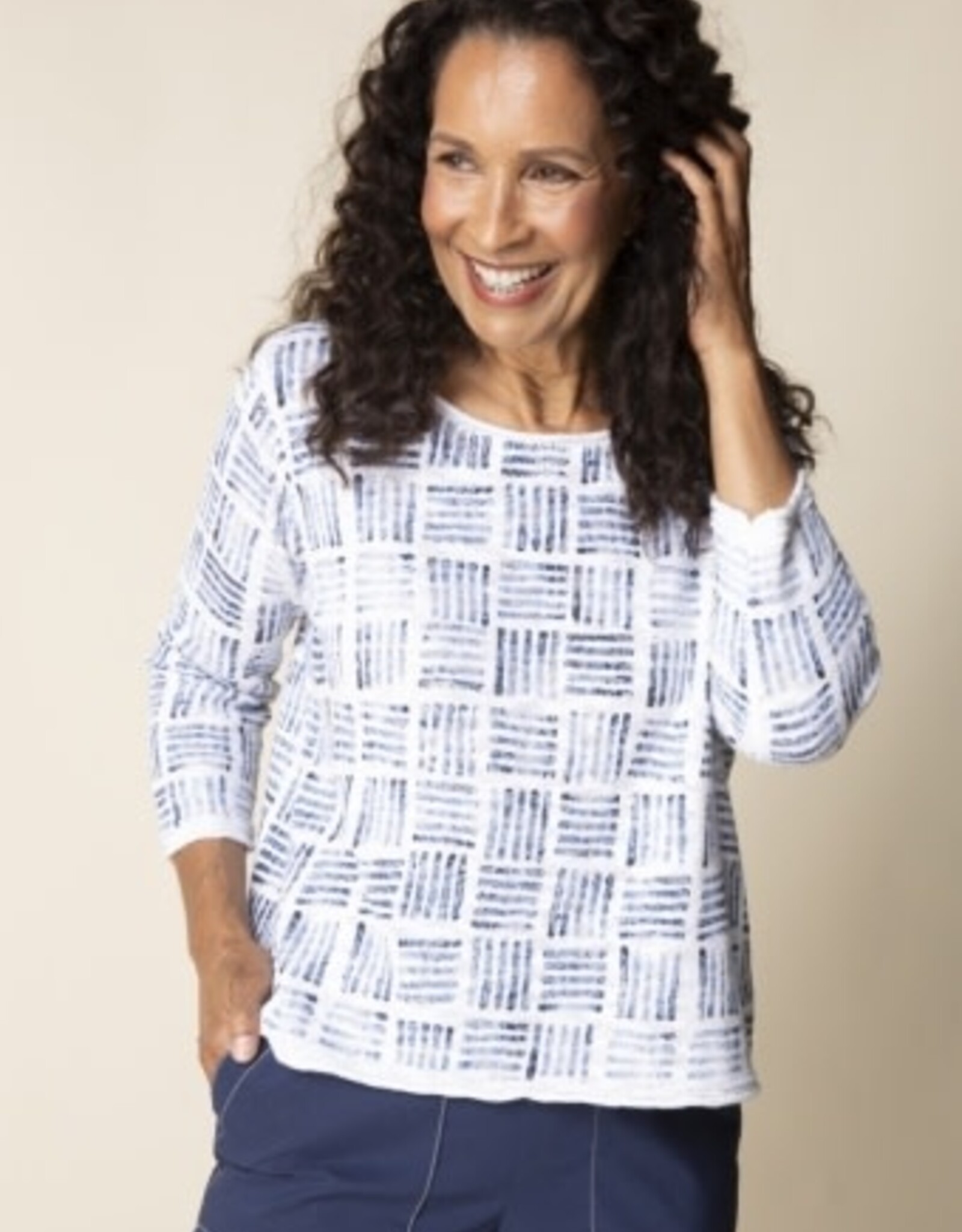 Habitat Clothes to Live In Block Print Pullover Sweater