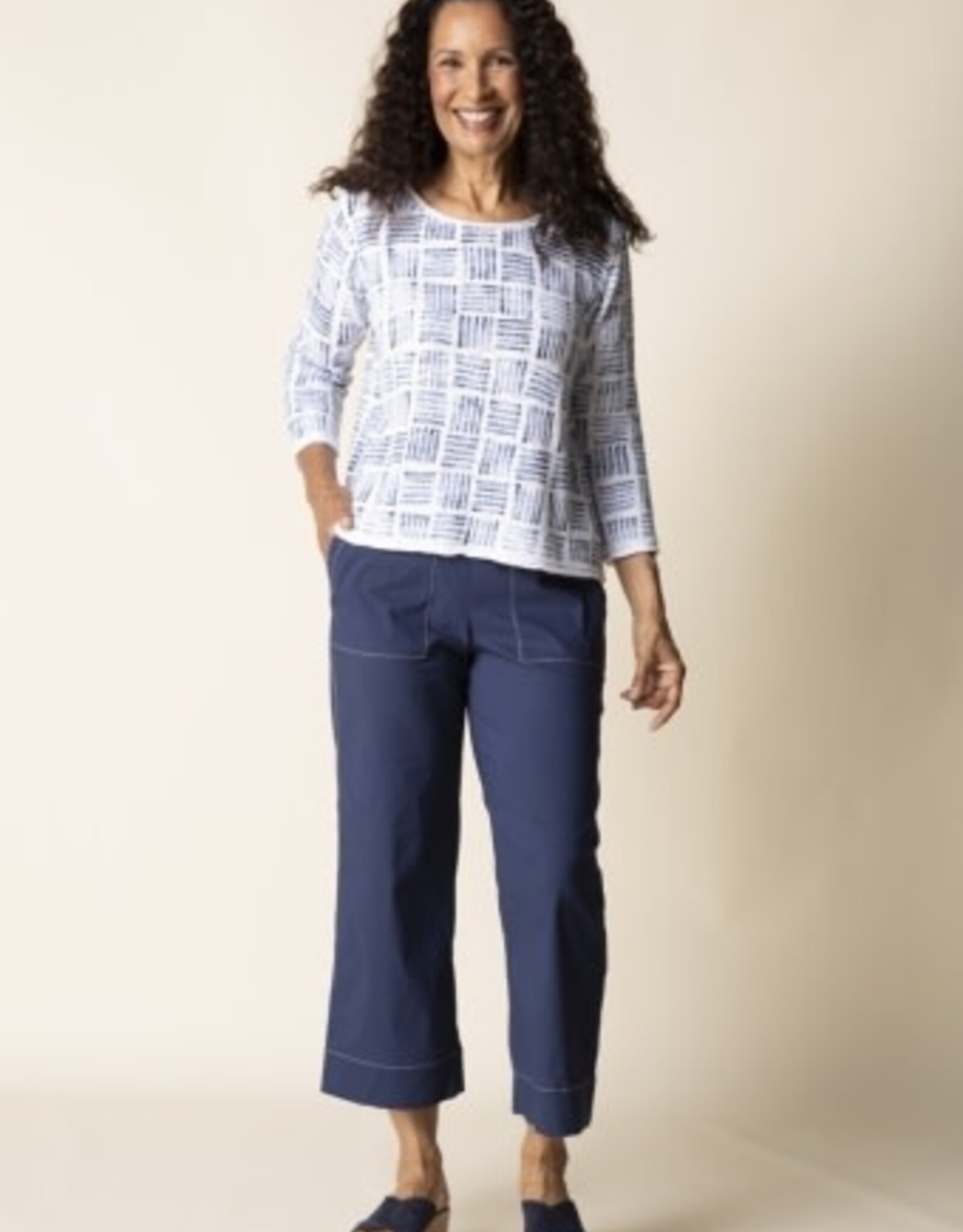 Habitat Clothes to Live In Block Print Pullover Sweater