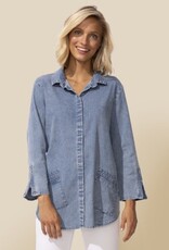 Habitat Clothes to Live In Denim Zip Travel Shirt