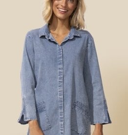 Habitat Clothes to Live In Denim Zip Travel Shirt