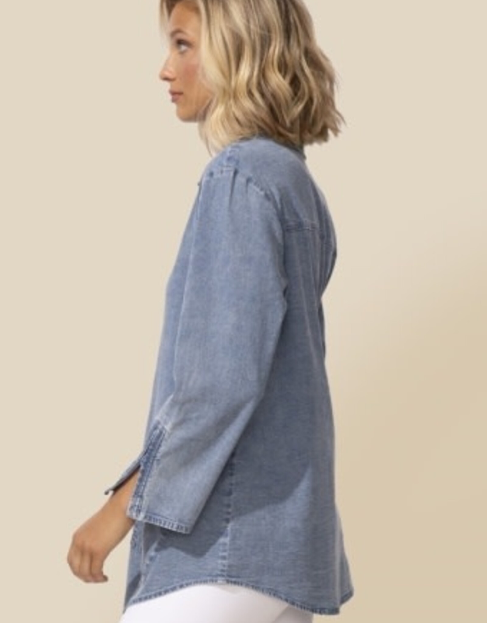 Habitat Clothes to Live In Denim Zip Travel Shirt
