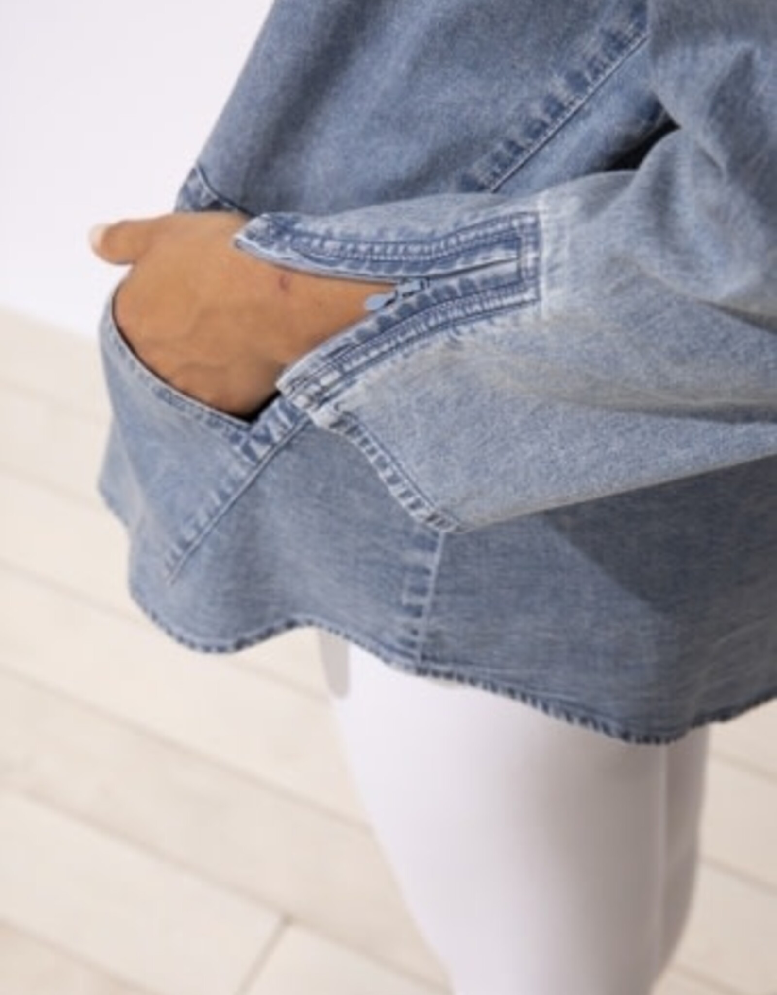 Habitat Clothes to Live In Denim Zip Travel Shirt