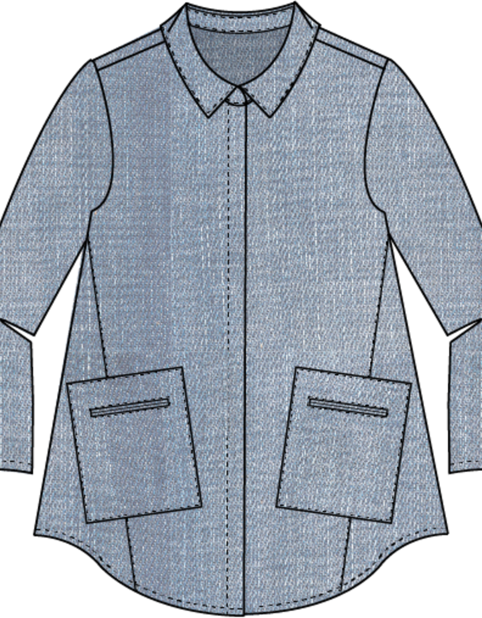 Habitat Clothes to Live In Denim Zip Travel Shirt