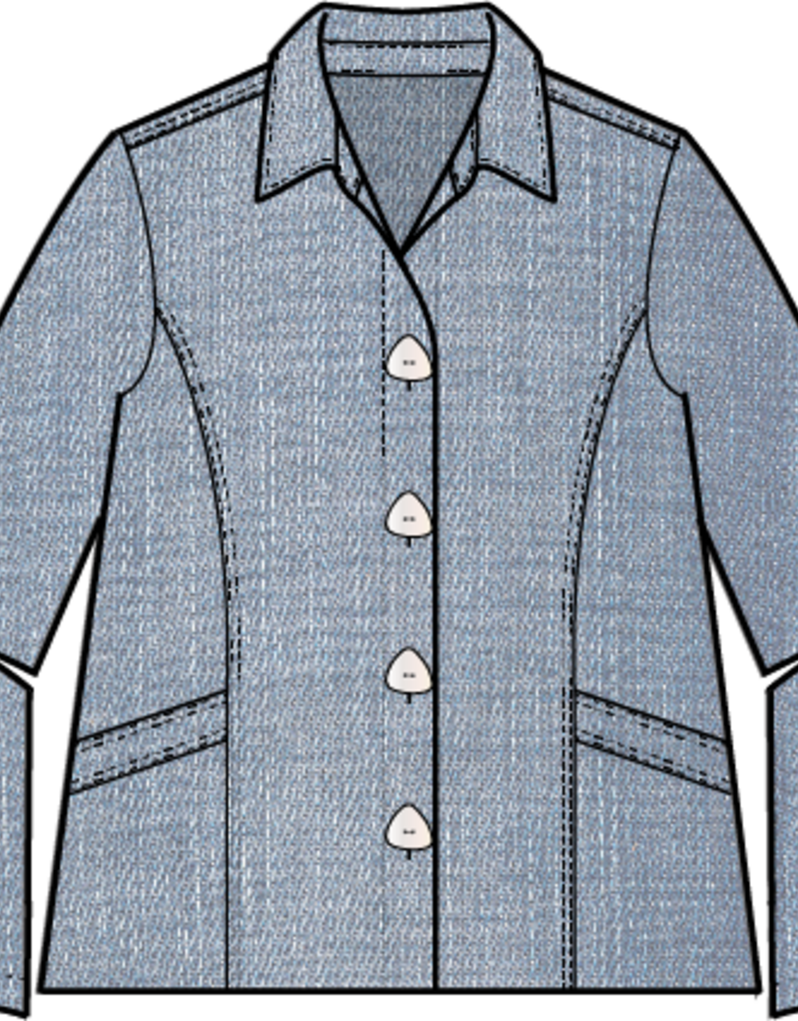 Habitat Clothes to Live In Denim Travel Shirt Jacket