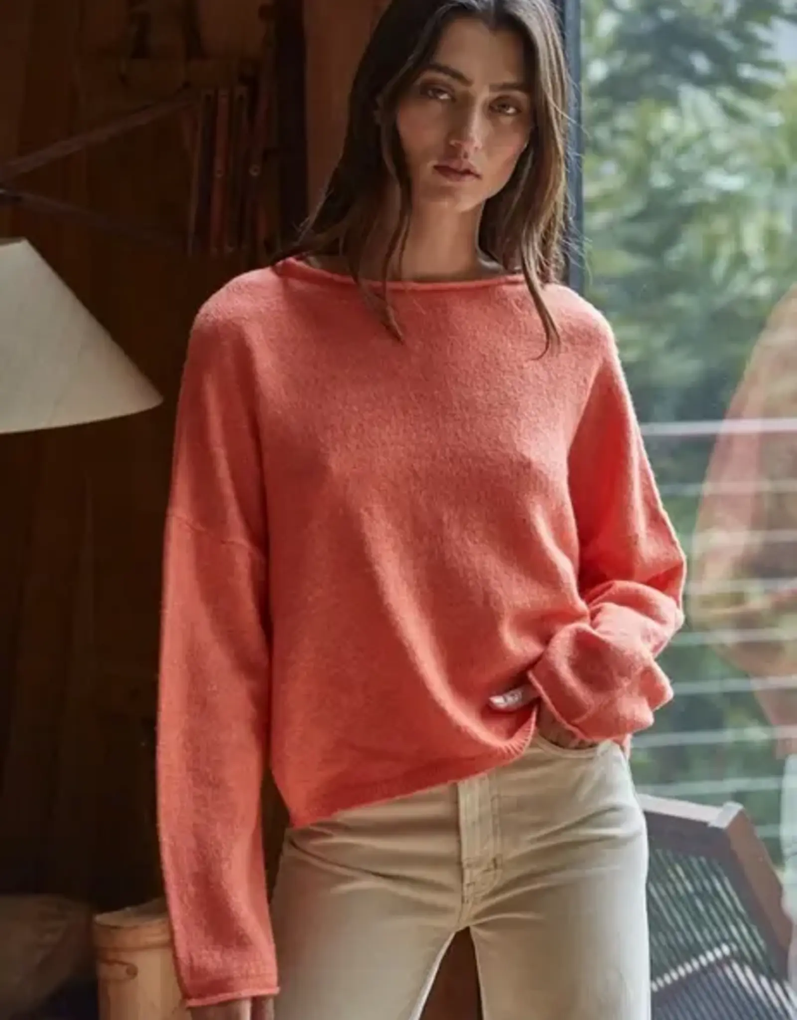 By Together Cozy Rolled Neck Sweater