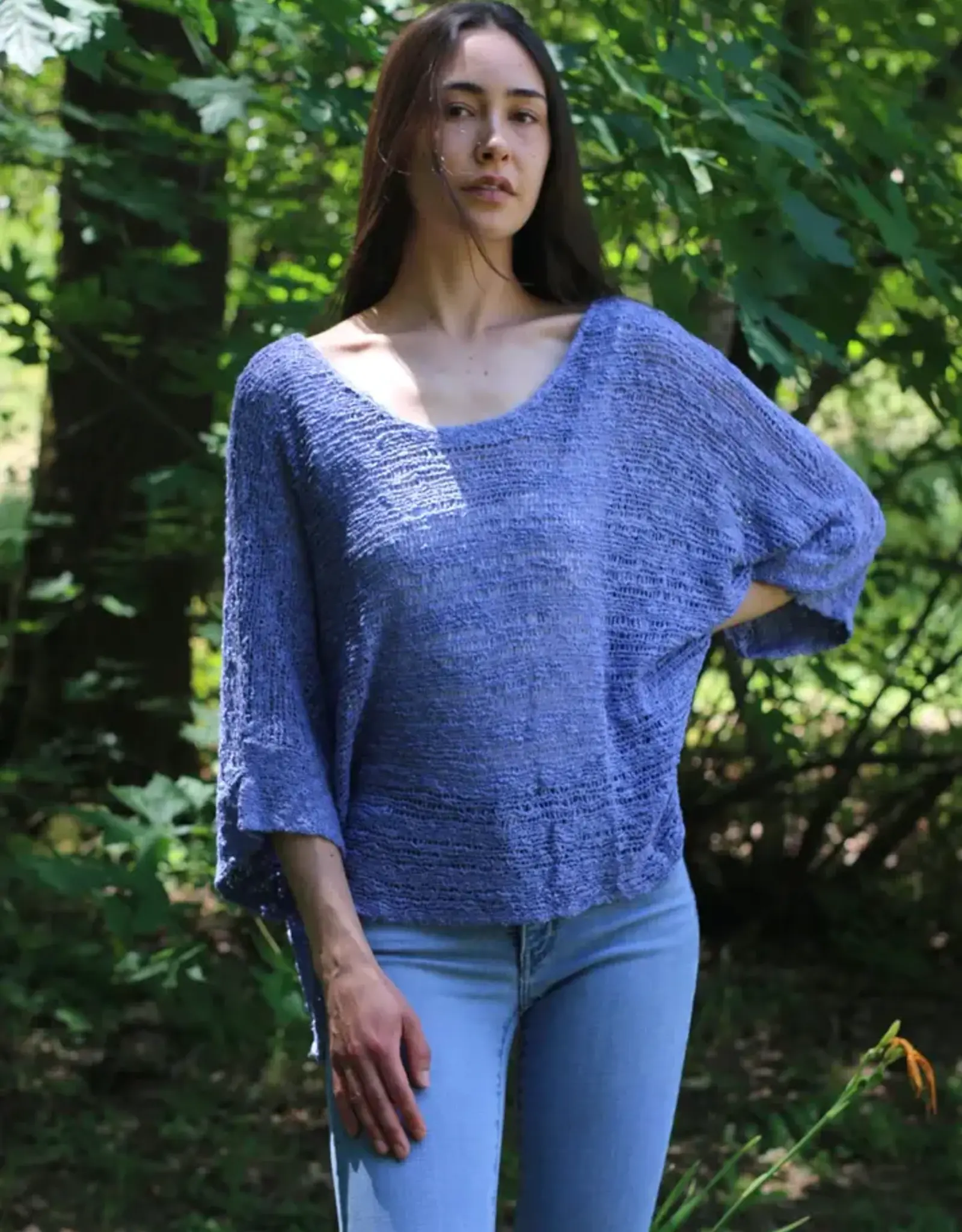 Island Tribe Jade Textured Sweater