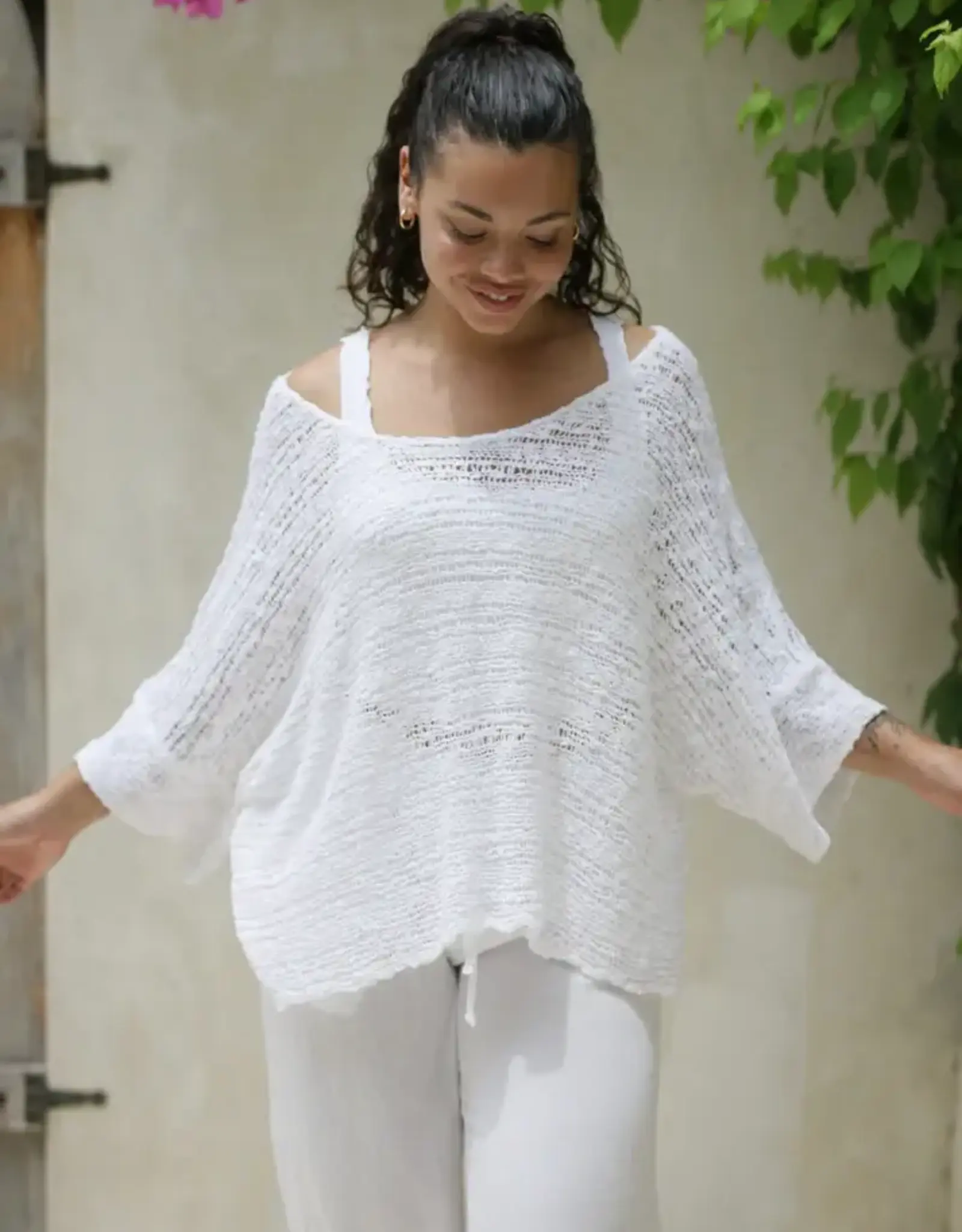 Island Tribe Jade Textured Sweater