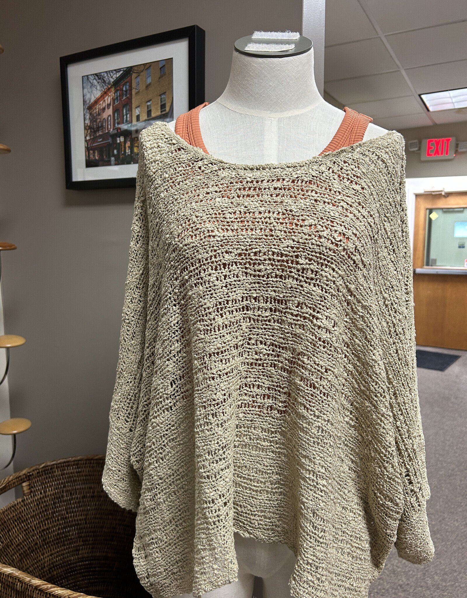 Island Tribe Jade Textured Sweater