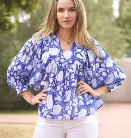Dolma Block Print Anjou Top