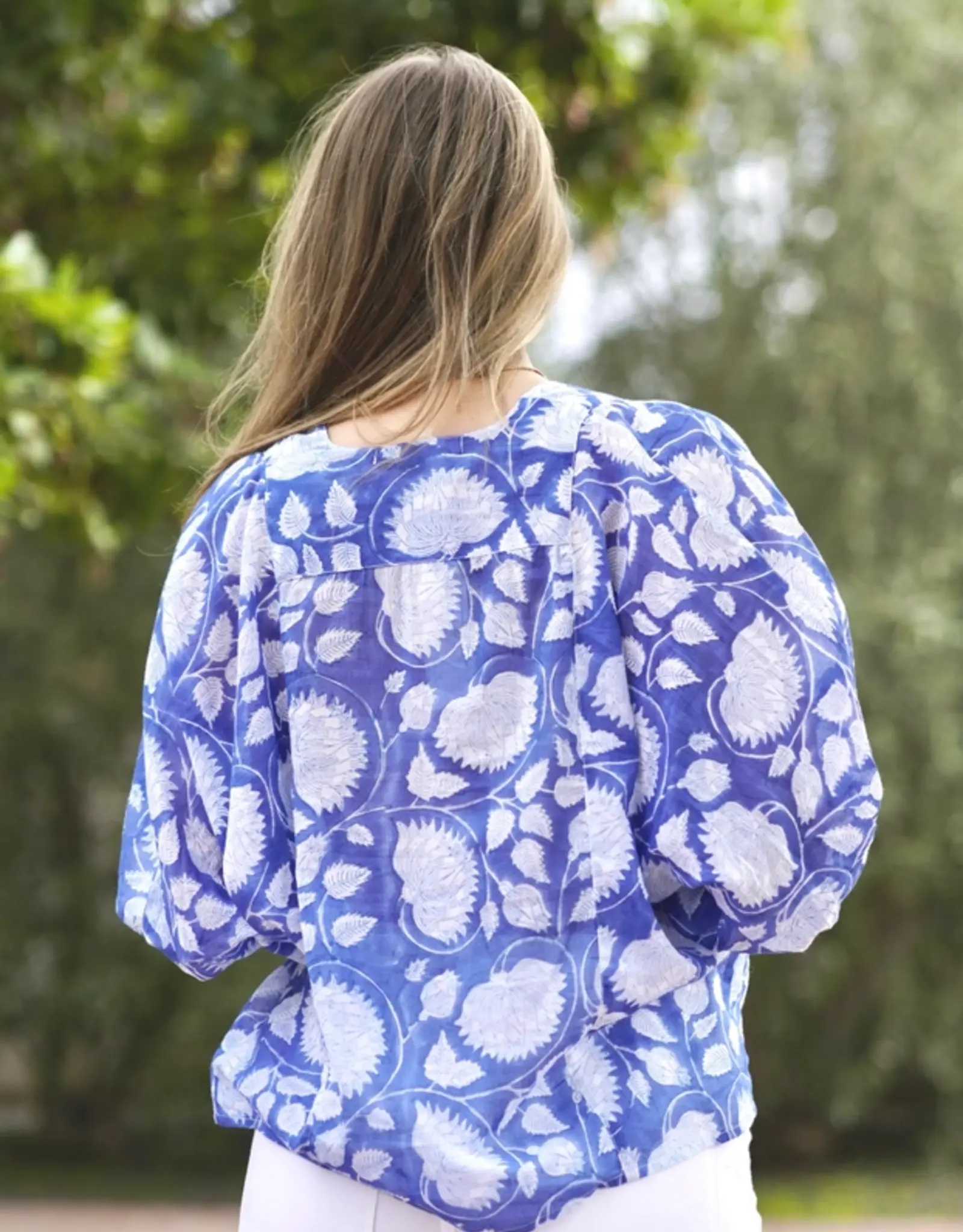 Dolma Block Print Anjou Top