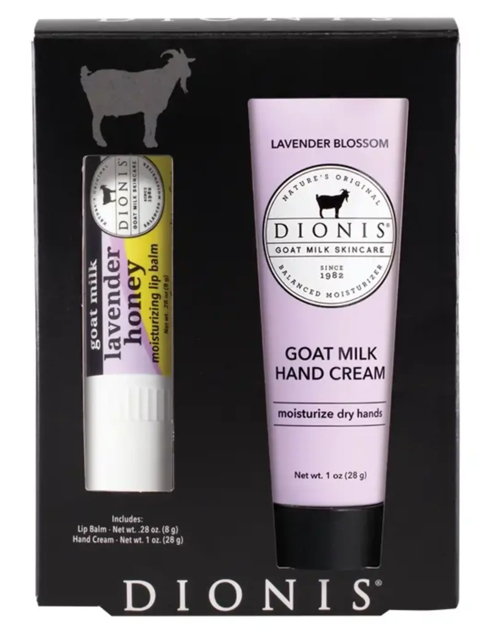 Dionis Goat Milk Skincare Goat Milk Lip Balm & Hand Cream Set