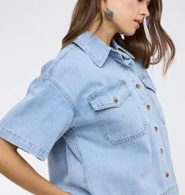 Wishlist Denim Button Up Shirt