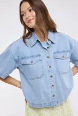 Wishlist Denim Button Up Shirt
