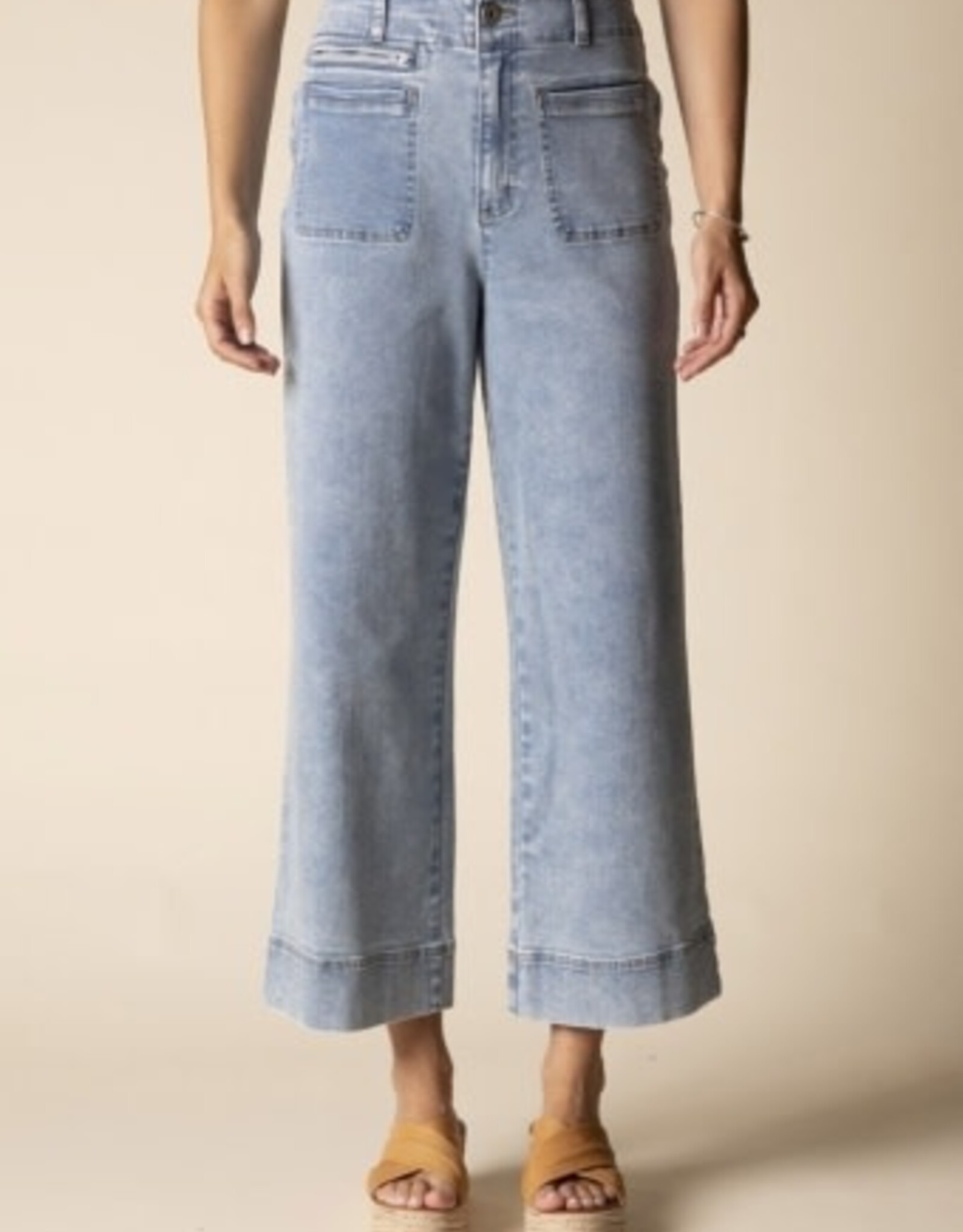 Habitat Clothes to Live In Welt Pocket Crop Jean