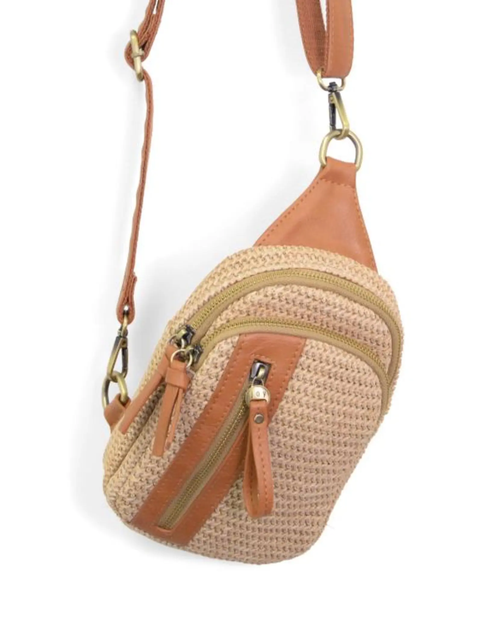 Joy Susan Accessories Straw Skyler Sling Bag
