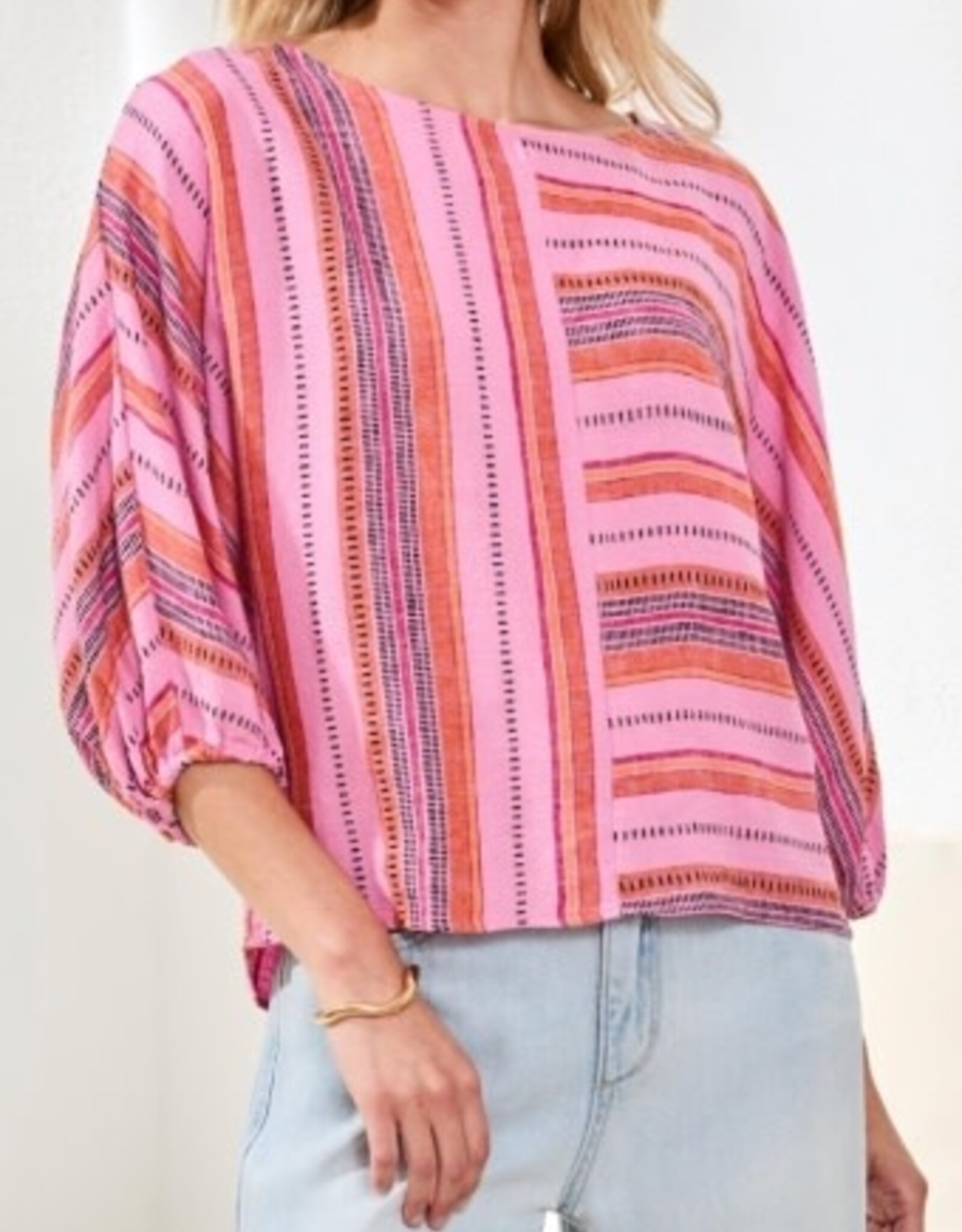 TRIBAL Boho Dolman Sleeve Blouse