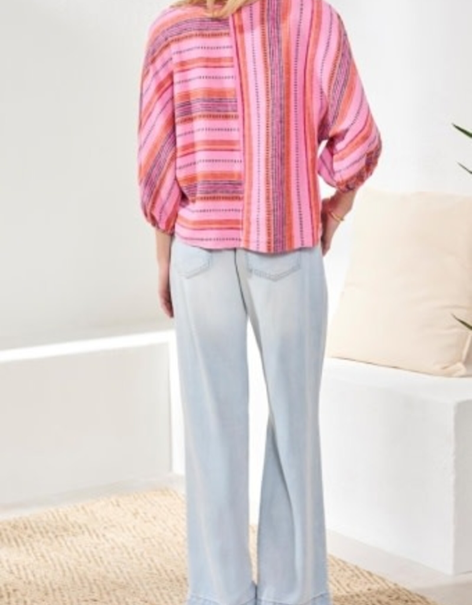 TRIBAL Boho Dolman Sleeve Blouse