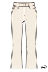 TRIBAL Micro Flare Cropped Jeans