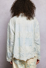 POL Clothing Embroidered Lace Shirt