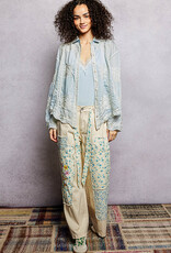 POL Clothing Embroidered Lace Shirt