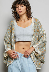 POL Clothing Dolman Crochet Sweater