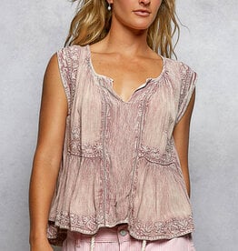 POL Clothing Vintage Linen Tank