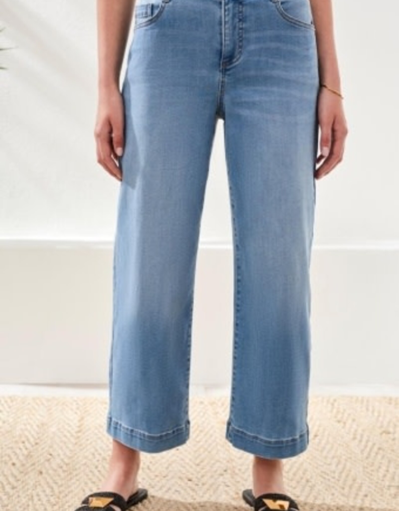 TRIBAL Audrey Wide Leg Cropped Jeans