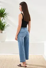 TRIBAL Audrey Wide Leg Cropped Jeans