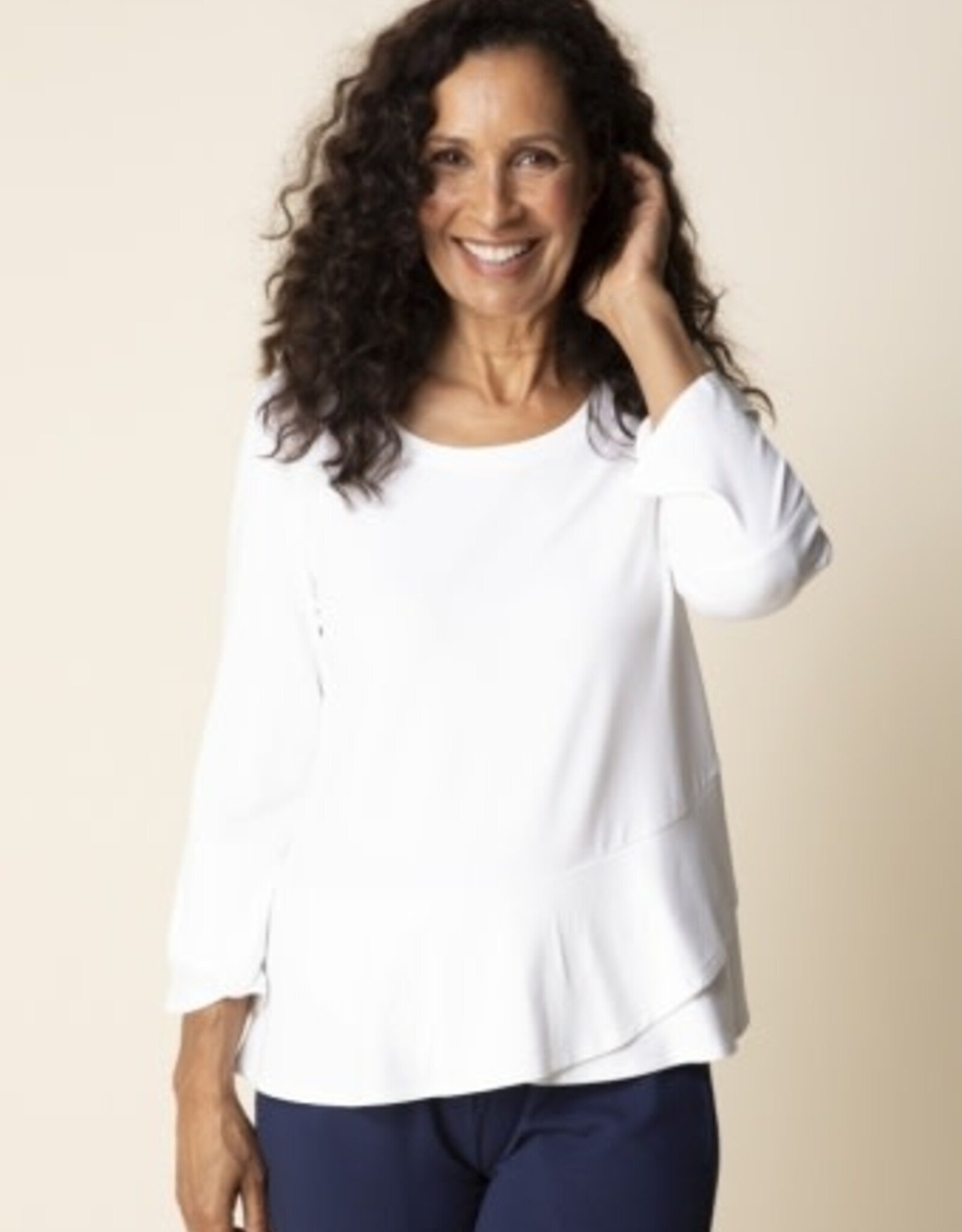 Habitat Clothes to Live In Peplum  Wrap Top