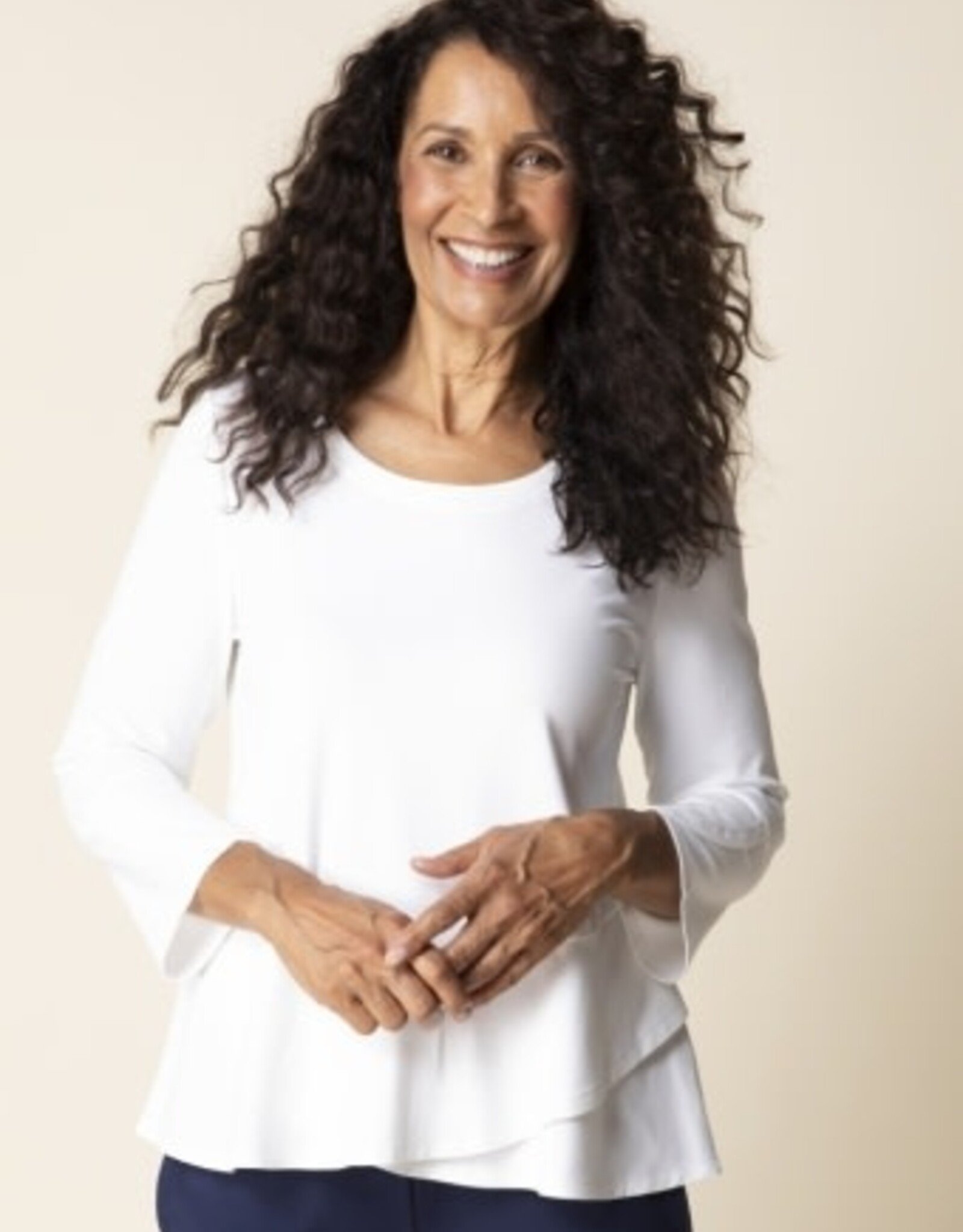 Habitat Clothes to Live In Peplum  Wrap Top