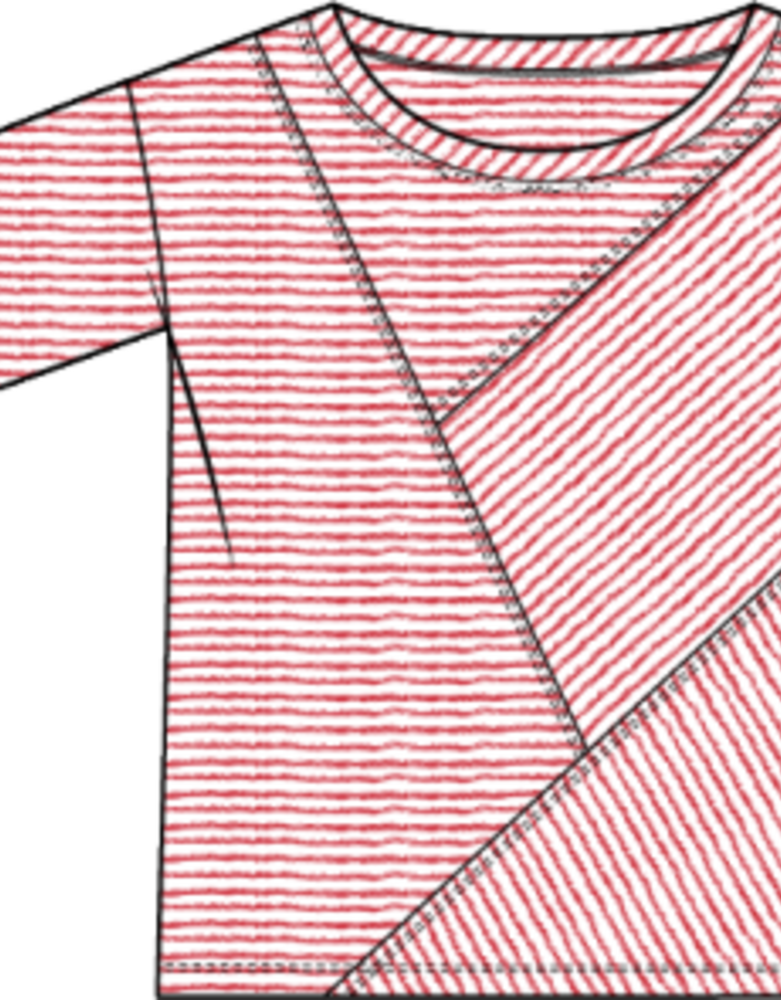 Habitat Clothes to Live In Pasadena Stripe Seamed Top