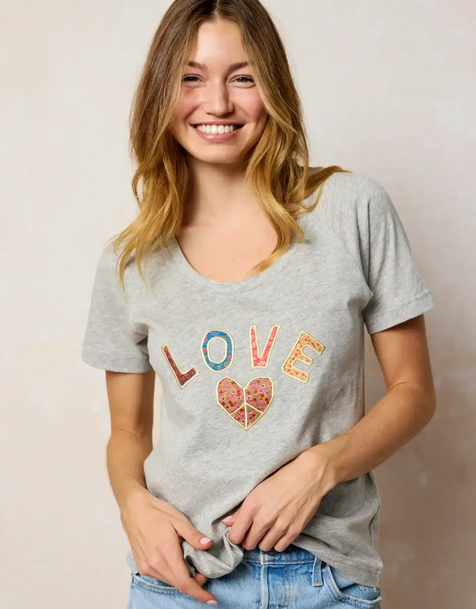 Natural Life Boho Applique Love/Peace