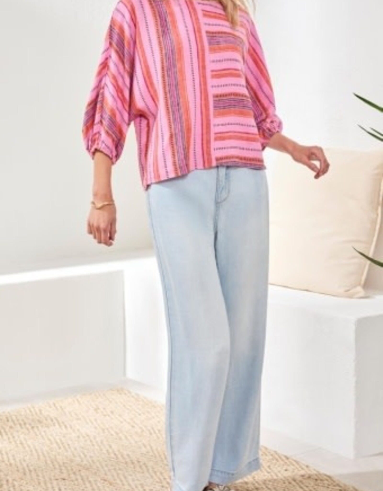 TRIBAL Boho Dolman Sleeve Blouse