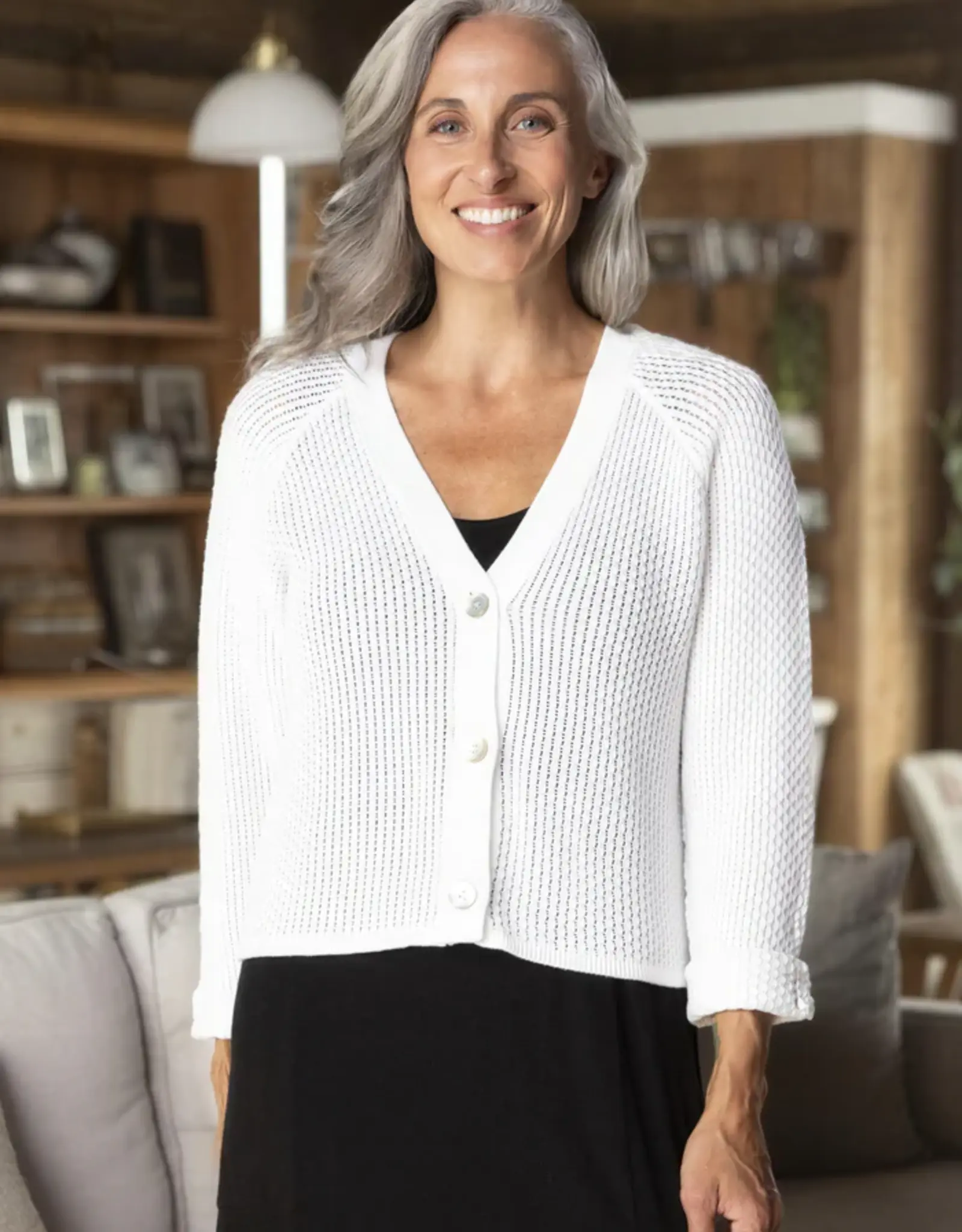 Habitat Clothes to Live In Coastal Crochet Cardigan