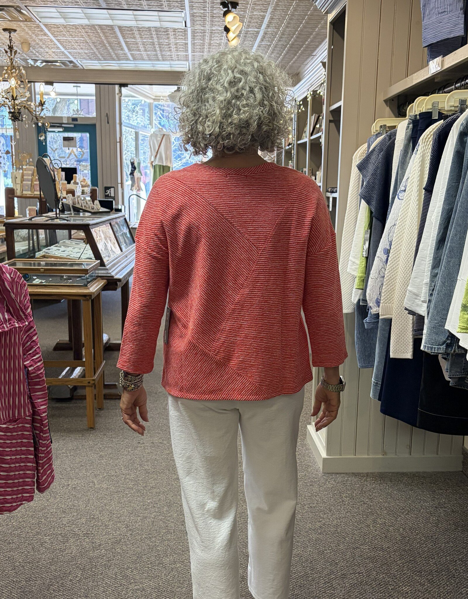 Habitat Clothes to Live In Pasadena Stripe Seamed Top