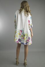 Tempo Paris Floral Linen Pocket Dress