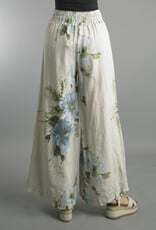 Tempo Paris Smocked Floral  Wide Leg Pant