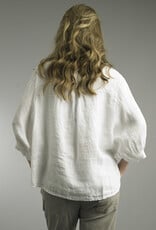 Tempo Paris Button Front Linen Blouse