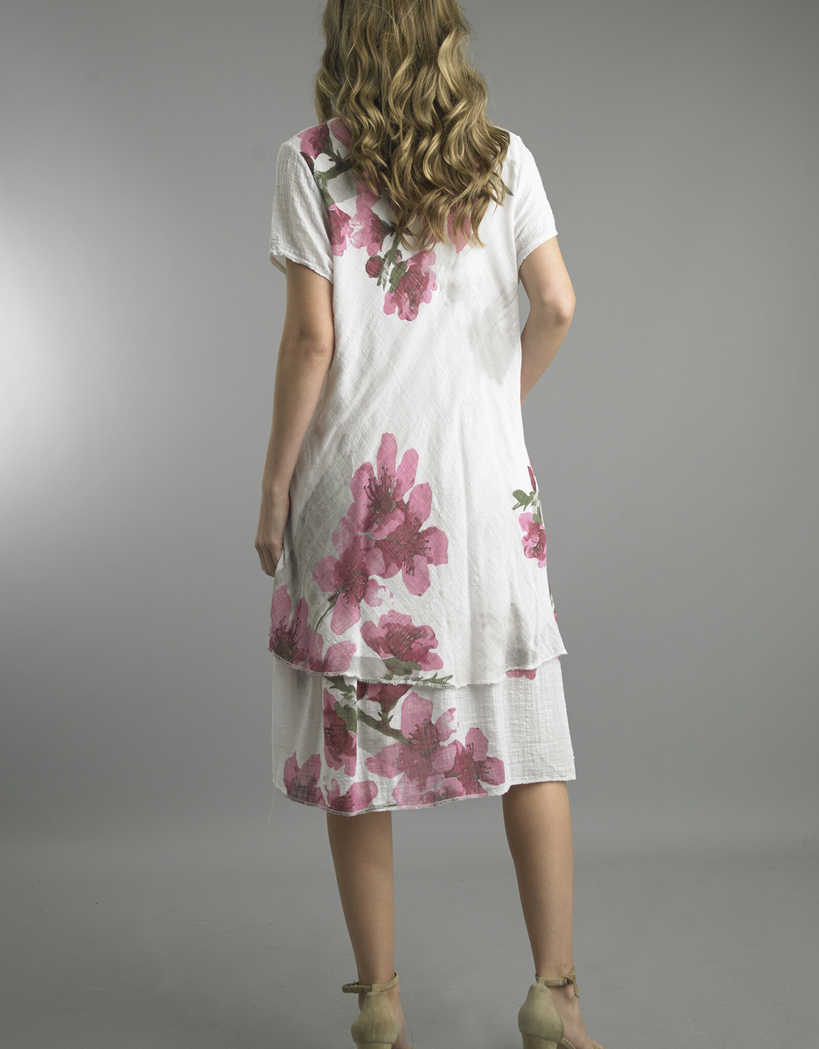 Tempo Paris Floral Linen Dress