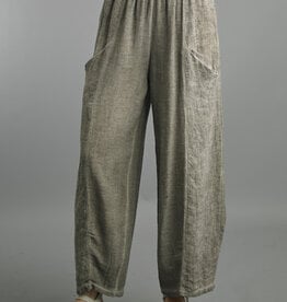 Tempo Paris Linen Barrel Pant