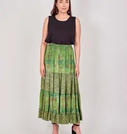 Windhorse Trading Inc. Tiered Maxi Skirt