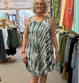 Windhorse Trading Inc. Stitched Tie Dye Dress