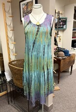 Windhorse Trading Inc. Stitched Tie Dye Dress