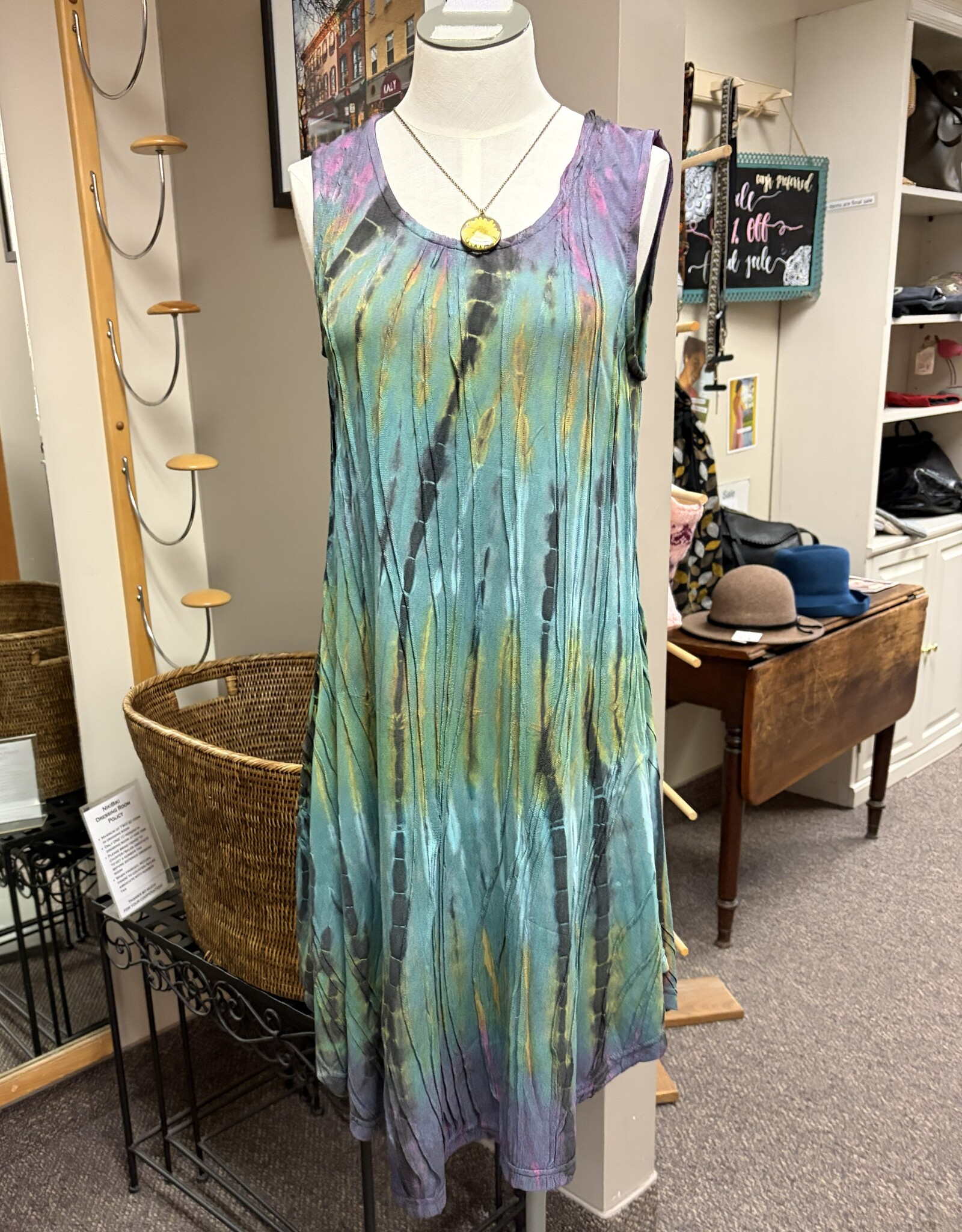 Windhorse Trading Inc. Stitched Tie Dye Dress